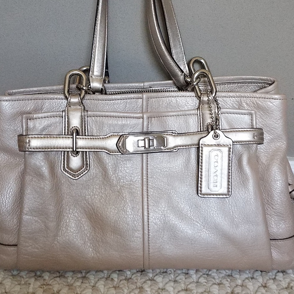 Champagne coach purse